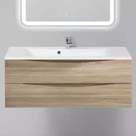 Тумба с раковиной BelBagno Marino 1200-2C-SO-WO-P Rovere Bianco