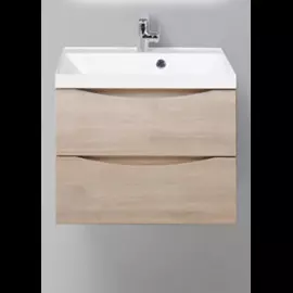 Тумба с раковиной BelBagno Marino 600-2C-SO-RG-P Rovere Grigio