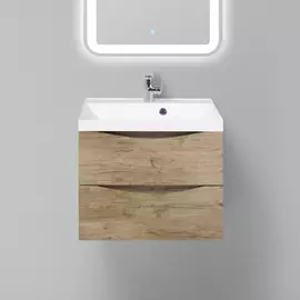 Тумба с раковиной BelBagno Marino 600-2C-SO-RN-P Rovere Nature