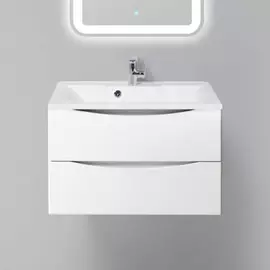 Тумба с раковиной BelBagno Marino 750-2C-SO-BO-P Bianco Opaco