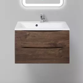 Тумба с раковиной BelBagno Marino 750-2C-SO-RW-P Rovere Moro