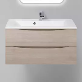 Тумба с раковиной BelBagno Marino 900-2C-SO-RG-P Rovere Grigio