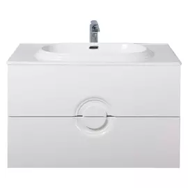 Тумба с раковиной BelBagno Onda 1000-2C-SO-BL Bianco Lucido