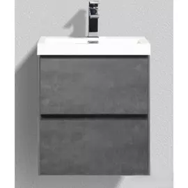 Тумба с раковиной BelBagno Pietra Mini-500-2C-SO-SCM Stucco Cemento