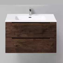 Тумба с раковиной Belbagno Torino 800-2C-SO-RW Rovere Moro