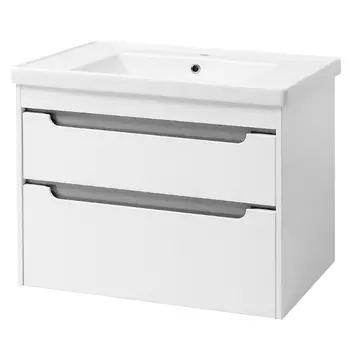 Тумба с раковиной Cerutti Эмилия grey 80 подвесная