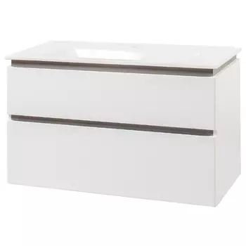 Тумба с раковиной Cerutti Романья grey 100 подвесная