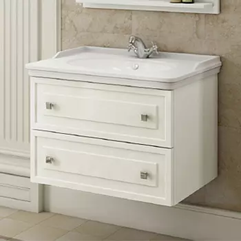 Тумба с раковиной Comforty Феррара 80 белый