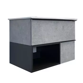 Тумба с раковиной Comforty Франкфурт 75 00-00011080 бетон светлый