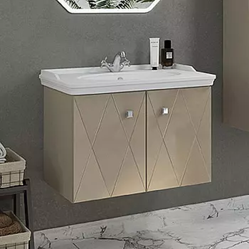 Тумба с раковиной Comforty Кремона 80 латте