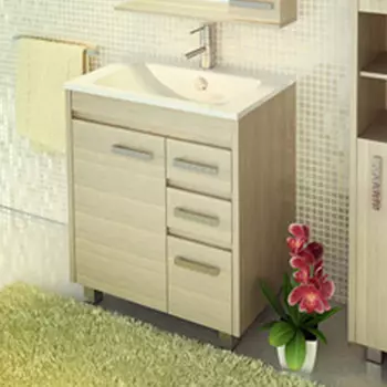 Тумба с раковиной Comforty Марио 75 сосна лоредо