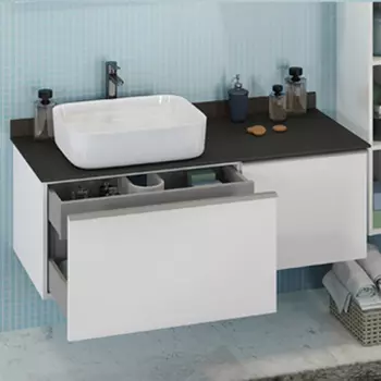 Тумба с раковиной Comforty Милан 120 белая (Comforty T-Y9378)