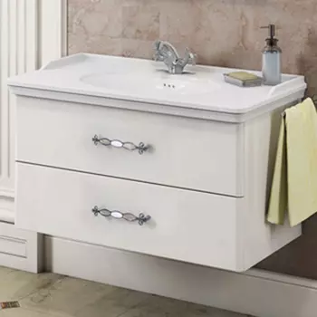 Тумба с раковиной Comforty Неаполь 100 белая