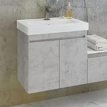 Тумба с раковиной Comforty Осло 60 00-00000835 бетон светлый