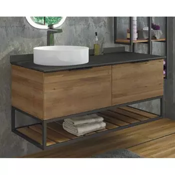 Тумба с раковиной Comforty Порто 120 00-00000828 дуб тёмно-коричневый