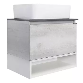 Тумба с раковиной Comforty Прага 60 00-00014536 дуб белый