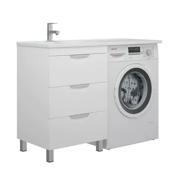 Тумба с раковиной Corozo Алиот 120 с 3 ящиками