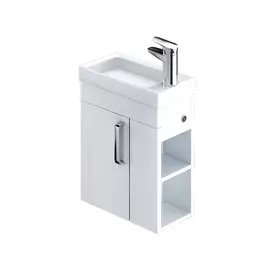 Тумба с раковиной Iddis Torr 40 правая белая