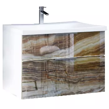 Тумба с раковиной Marka One Idalgo 75П onyx