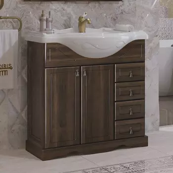 Тумба с раковиной Opadiris Клио 85 орех антикварный