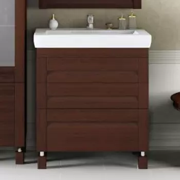 Тумба с раковиной Opadiris Лаварро 80 напольная венге