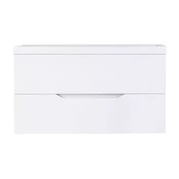 Тумба с раковиной Orange Line Li-100Tuw+RA100 матовая