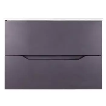 Тумба с раковиной Orange Line Li-80Tug+Ra графит матовый