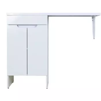 Тумба с раковиной Orange Optima OPD-110TUW+RAL белый глянец