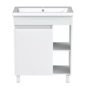 Тумба с раковиной Orange TOPLINE-Line TLIB60 белый глянец