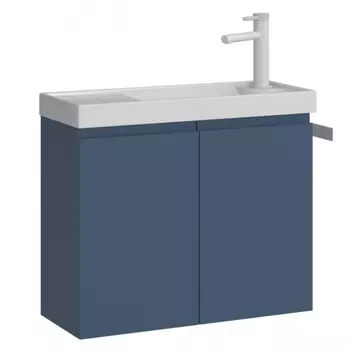 Тумба с раковиной Orka Ferla 60 5004323 синий матовый