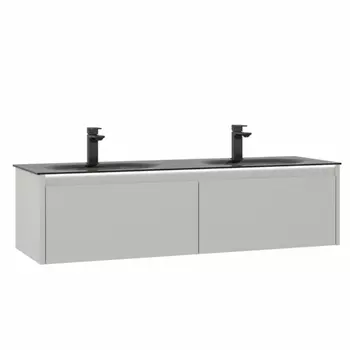 Тумба с раковиной Orka Lisbon 132 5001441 кашемировый матовый