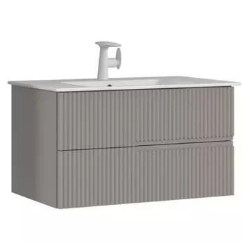 Тумба с раковиной Orka Moonlight 91 5001502 бежевый матовый