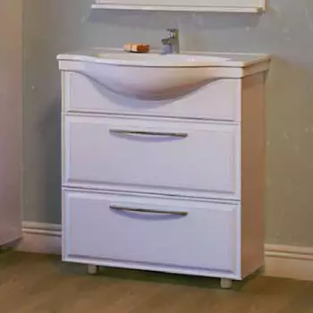 Тумба с раковиной Raval Classic 80 белая