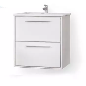 Тумба с раковиной Raval Frame 60 белая