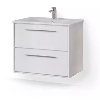 Тумба с раковиной Raval Frame 75 белая