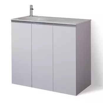 Тумба с раковиной Raval Great 100 белая левая