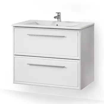 Тумба с раковиной Raval Quadro 60 белая