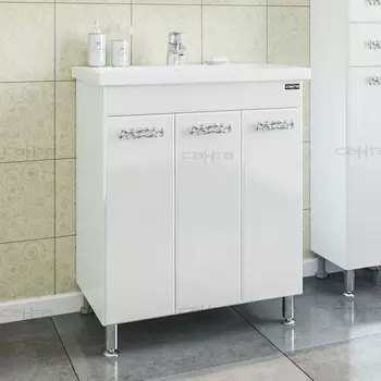 Тумба с раковиной СанТа Ливерпуль 70 напольная