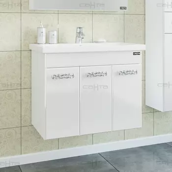 Тумба с раковиной СанТа Ливерпуль 70 подвесная