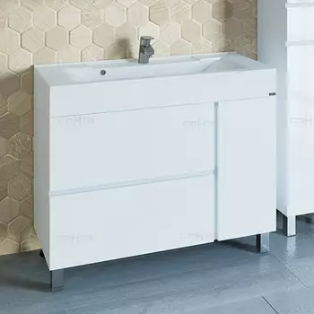 Тумба с раковиной СанТа Марс 100 напольная