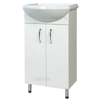 Тумба с раковиной СанТа Уют 45 белый