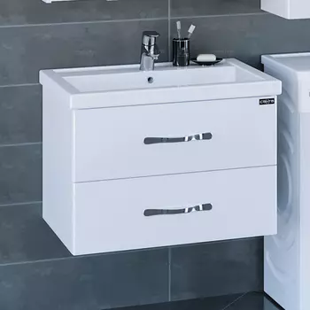 Тумба с раковиной СанТа Виктория 70 подвесная New