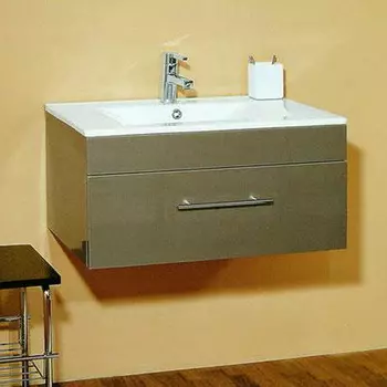 Тумба с раковиной Санвит Квадро 90 Lux белая