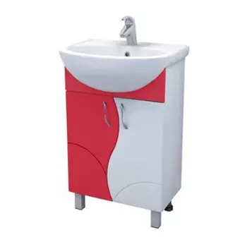 Тумба с раковиной Vigo Alessandro 4 55 красный