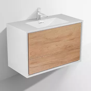 Тумба с раковиной Vincea Alessia 90 Y.Oak