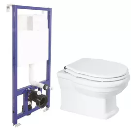 Унитаз BelBagno Boheme BB115CH без сиденья с инсталляцией Berges Novum