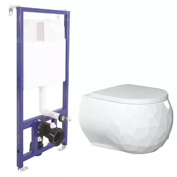 Унитаз Bien Pent PNKA052N1VP0W3000 с сиденьем с инсталляцией Berges Novum