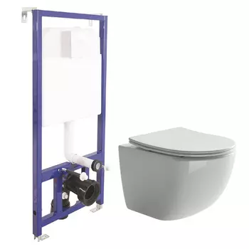 Унитаз Ceramicanova Forma CN3009 с инсталляцией Berges Novum