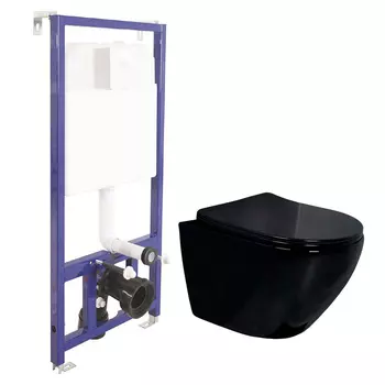 Унитаз Gid Tr2198-18 с инсталляцией Berges Novum