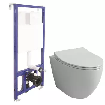 Унитаз Grossman GR-4451S с инсталляцией Berges Novum